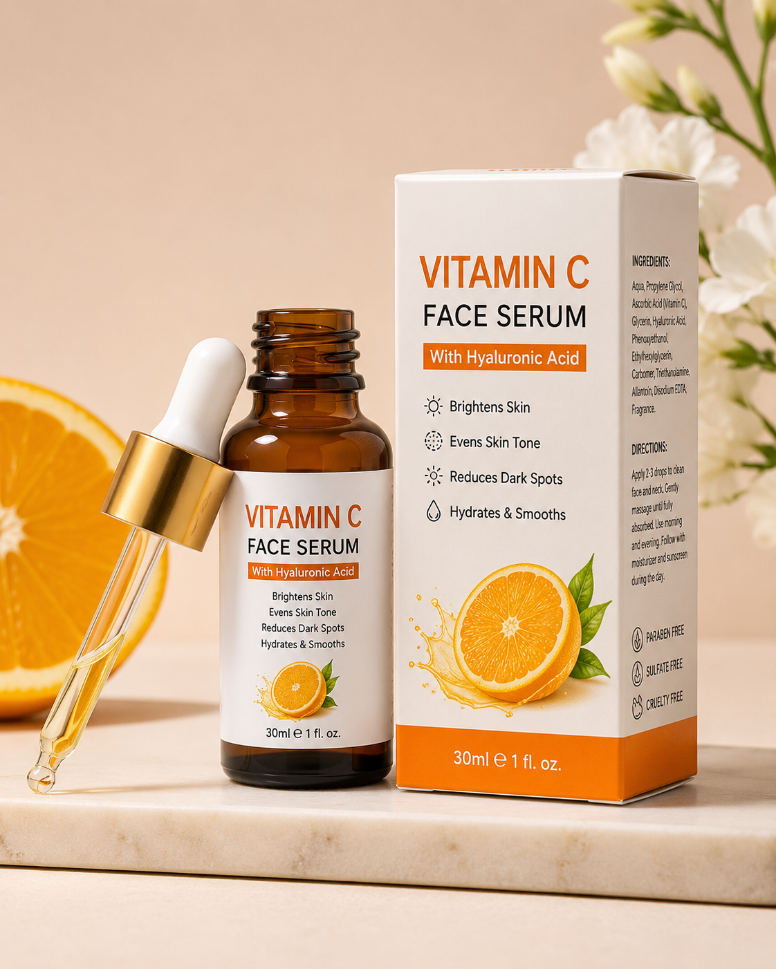 Vitamin C Face Serum with Hyaluronic Acid