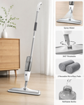 Reusable Microfiber Spray Floor Mop with Refillable Bottle