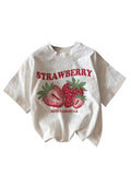 Women’s Strawberry Graphic Oversized T-Shirt